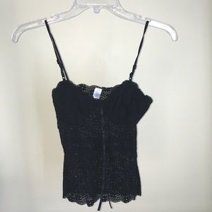 Lace cami crop top